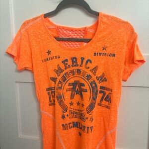 American fighter woman’s T-shirt